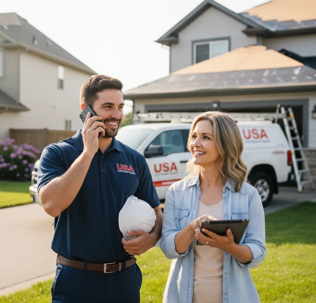 USA Roof Repair Experts customer support in Robesonia